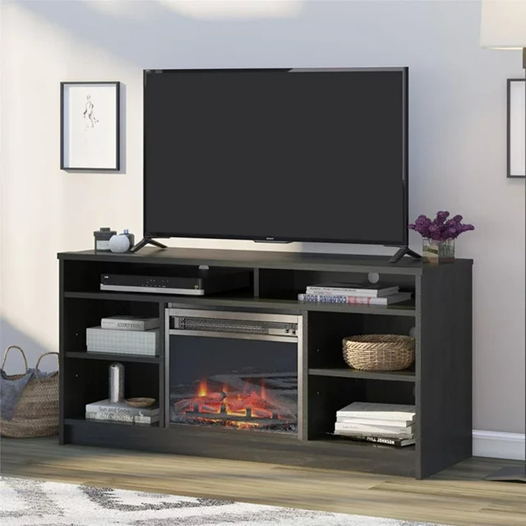 Bartosh TV Stand for TVs up to 55" with Fireplace Included