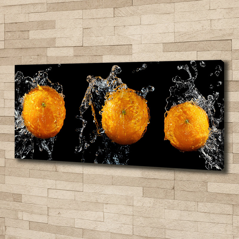 Oranges And Water - Wrapped Canvas Print