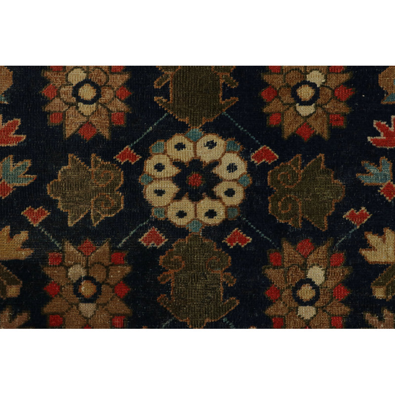 Antique One-of-a-Kind 11'5x12'7 Hand Knotted Area Rug