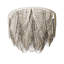 Medium Leather Fringe Flushmount Chandelier-815365378