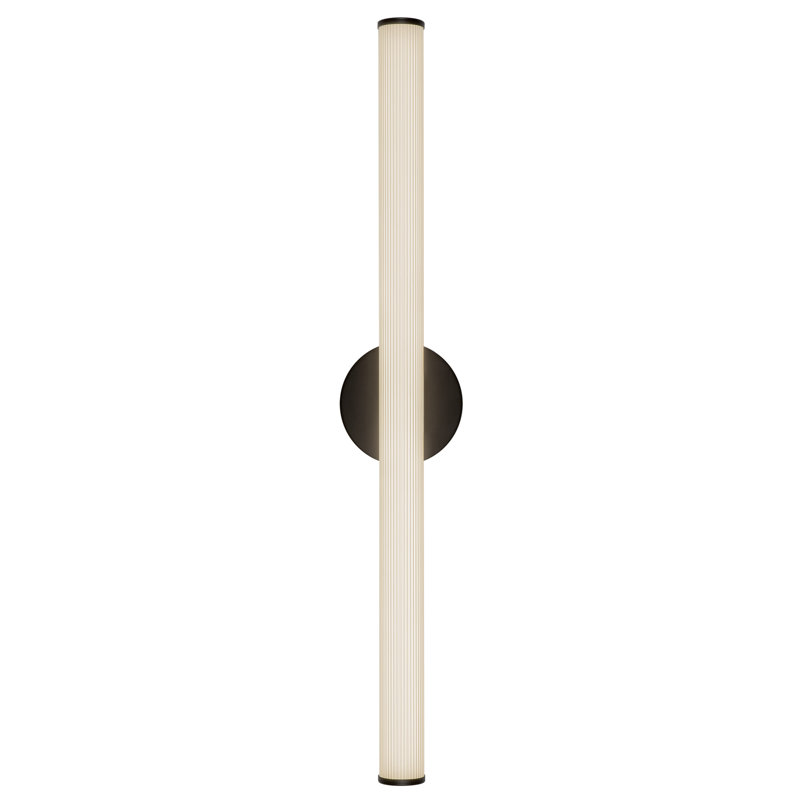 Vire 30-in Black dimmable LED Wall Sconce, Matte Black