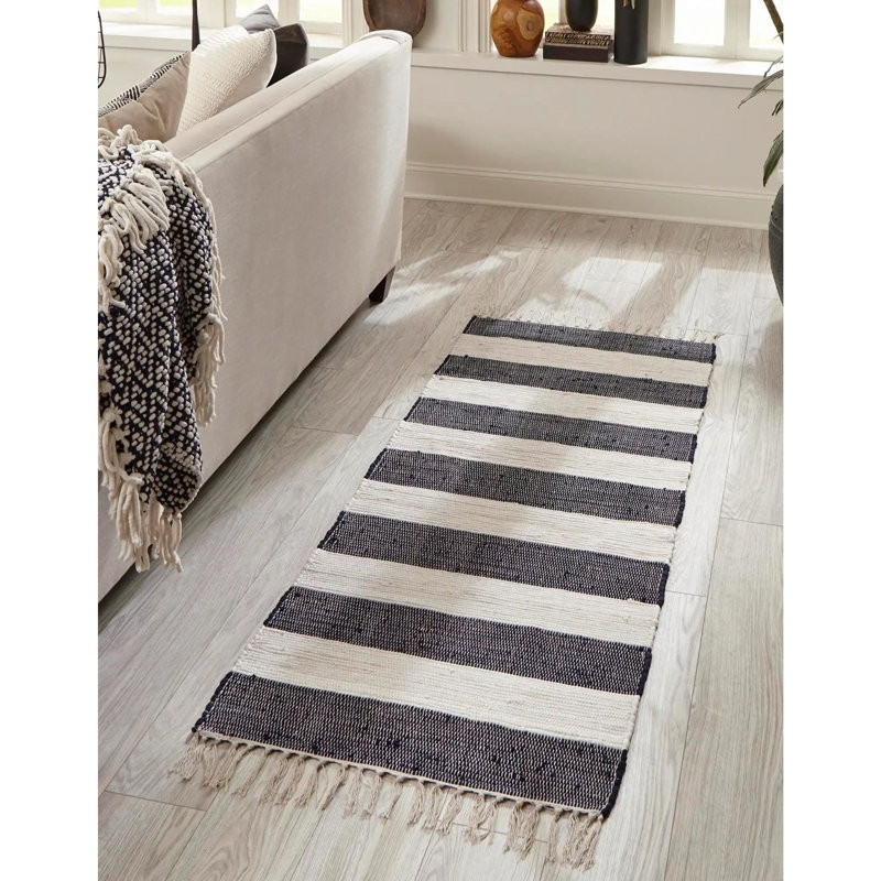 Carlotta Cotton Striped Indoor Rug, Runner 2'6" x 16'5"