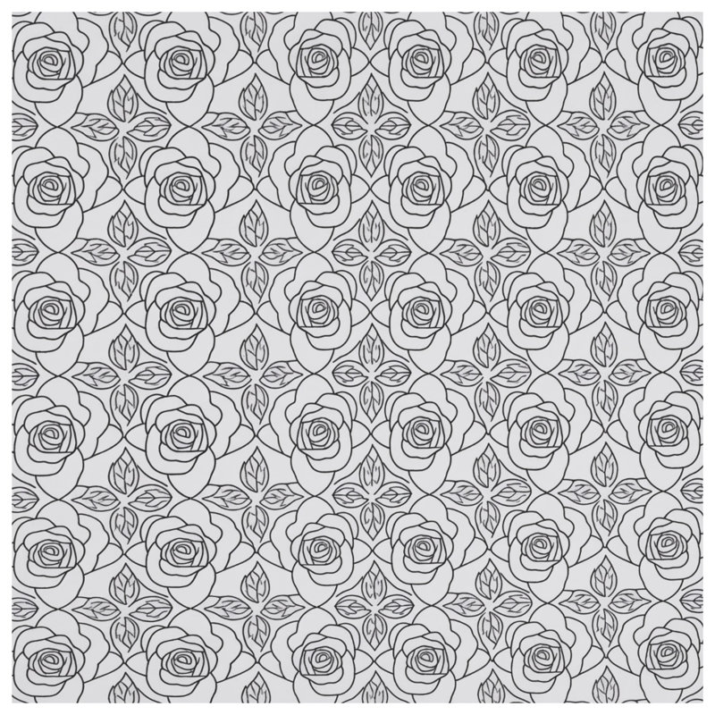 Couvertures florales à motif de roses, L 60 po x H 80 po