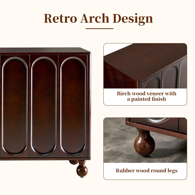 Buffet l 59,84 po Ramonita, Walnut