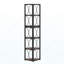 Étagère d'angle à 6 niveaux, bibliothèque d'angle 67 "