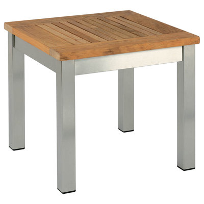 Equinox Outdoor Square Teak Side Table