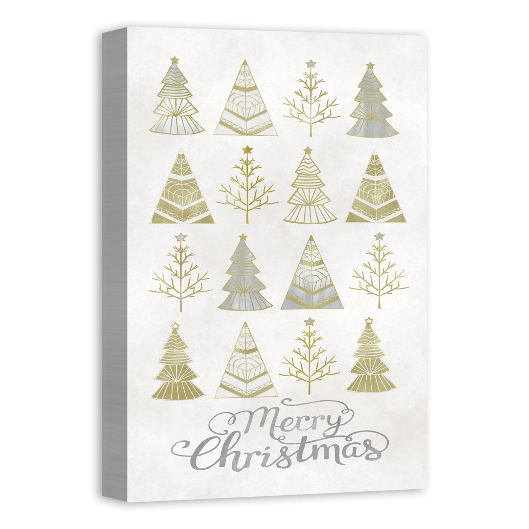 " Silver And Gold Christmas Trees " The Holiday Aisle®