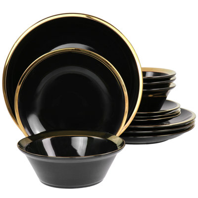 Ceramic Dinnerware Set 12 Piece - Service for 4