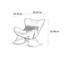 Chaise berçante simple en escargot moderne
