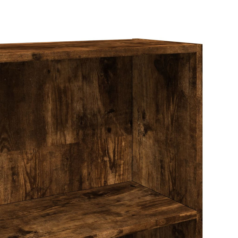 Étagère de rangement vidaXL, Chêne fumé, (2 tablettes) H 29,9 po x l 23,6 po x P 9,4 po