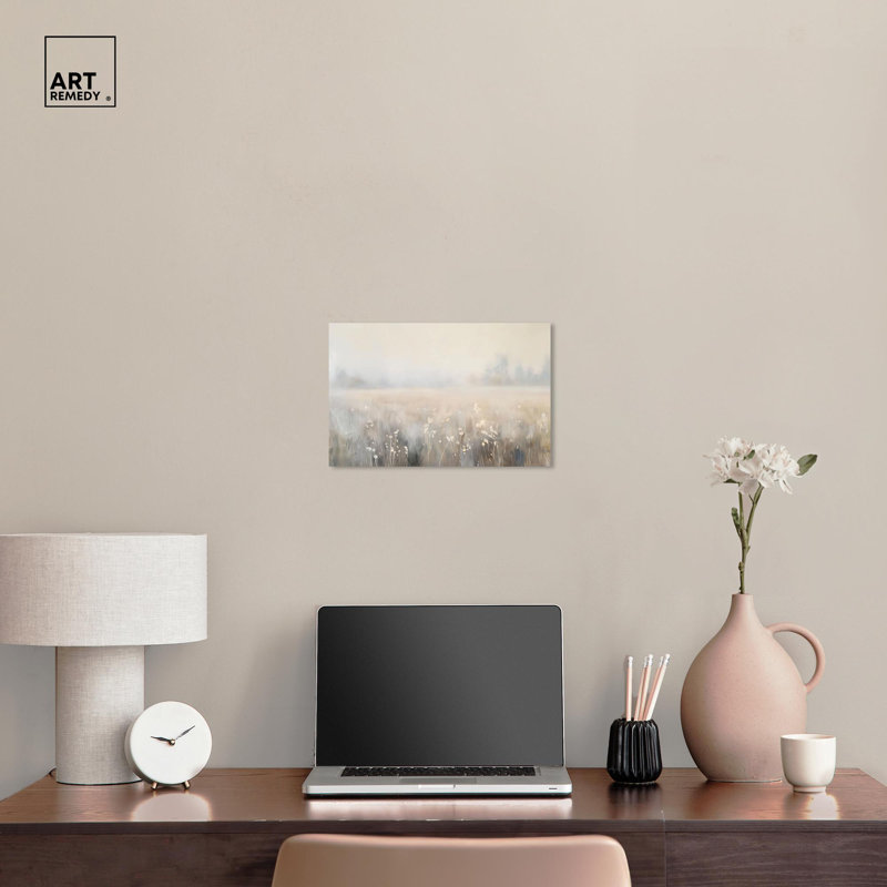 «Sunset Wheatlands», toile rustique par Art Remedy, H 10 po x l 15 po, Toile tendue