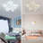 Acrylic LED 61CM 5-Star Firework Design Ceiling Light 