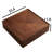 coffee table, square walnut wood design