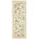 Floral  Area Rug Machine Washable Boho Area Rugs with Non-Slip Backing, Oriental Inspired Vintage Design for Living Room, Bedroom, Dining Room, and Home Office
