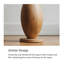 Objets décoratifs en bois de teck moderne et abstrait
