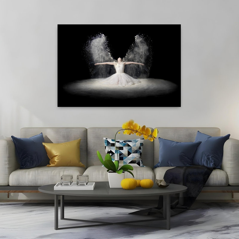 Art contemporain contemporain, H 40 po x l 60 po