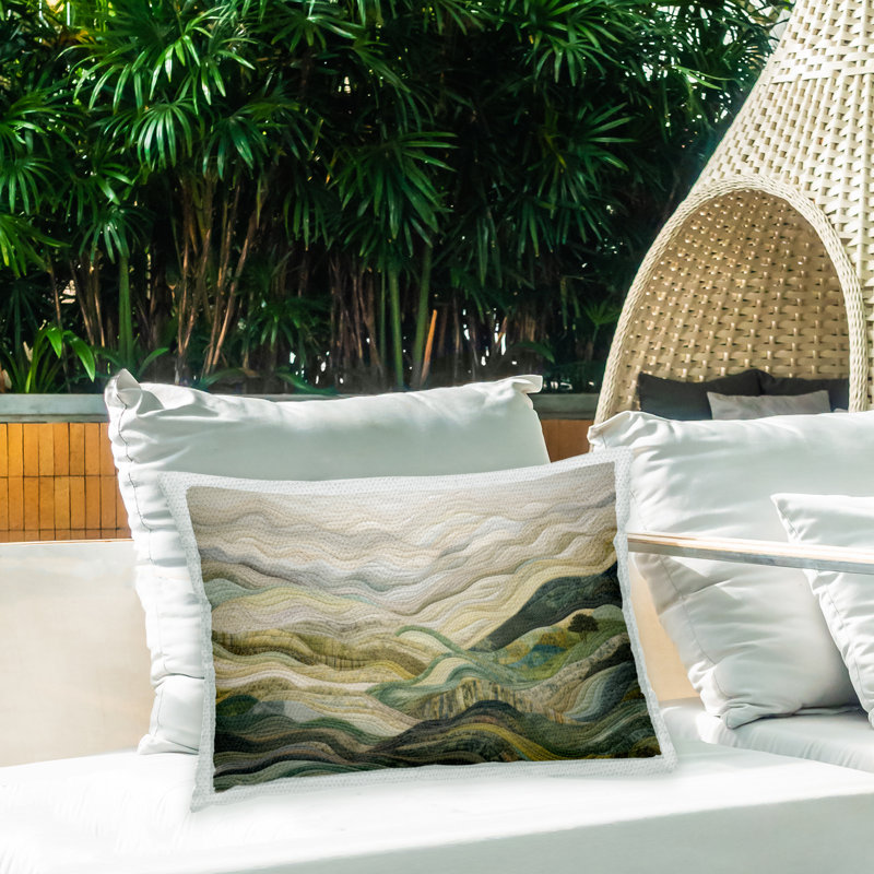 Abstract Outdoor Throw Pillow