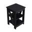 Table d'appoint Rossville, salon, noir-587595299