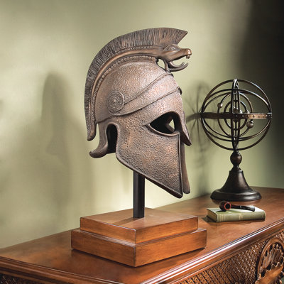 Macedonian Battle Helmet Sculpture