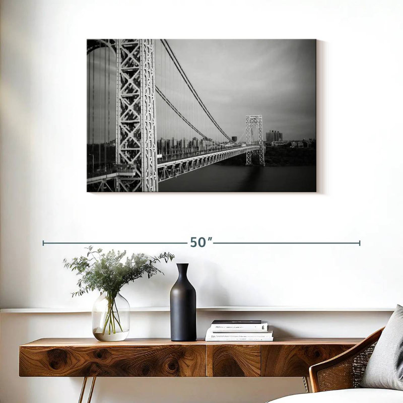 Lilie BW George Washington Bridge, 24" H x 36" W