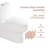 Logmey 1.6 Gallons GPF Elongated Comfort Height Floor Mounted One Piece Toilets (Seat Included)