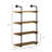 Rack Industrial Pipe Shelves Floating Wall Mounted Bookshelf, Metal Frame Display Rack