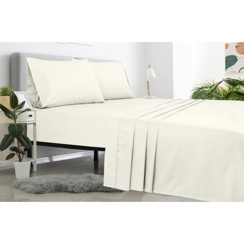 Taille du linge de lit Royale seulement | Microfibre brossée | Ultra doux et respirant | Infroissable et résistant aux taches | Qualité hôtelière vendue séparément | Drap supérieur pour lit