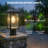 Solar Post Light 2-Pack - Vintage Outdoor Lantern with Dusk to Dawn Sensor, Waterproof Aluminum Fixture & Cool White Bulb Included for Pole, Pillar, Pathway & Driveway
