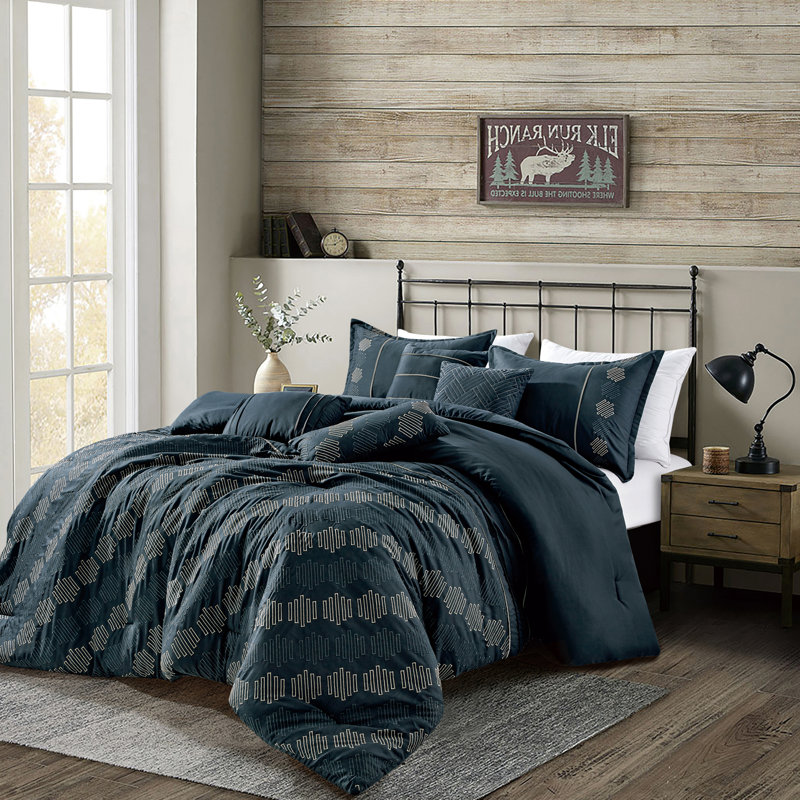 Geometric Shapes Comforter, King Comforter + 9 Additional Pieces