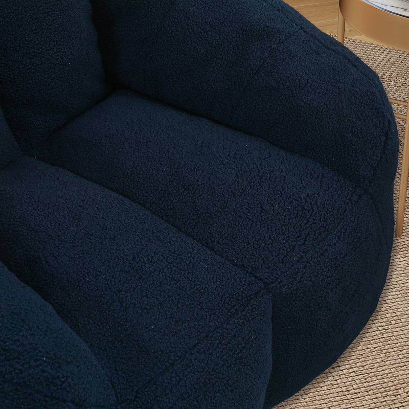 Fauteuil à billes, fauteuil de plancher moderne, Ourson bleu foncé