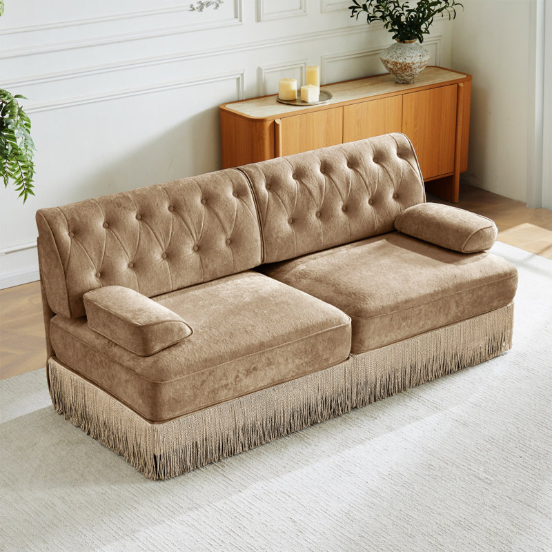 Canapé Chesterfield, Brun