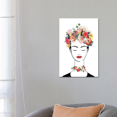 «Flower Crown Frida II» par Isabelle Z - impression d'art graphique