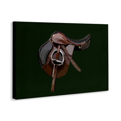 Art mural sur toile Western Horse Saddle par Amelia Noyes