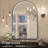 LED Bathroom Mirror with Lights, Arched Lighted Vanity Mirror with Anti-Fog, Memory Function,Dimmable-926153686-926153685