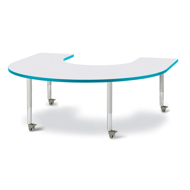 Tables d'activités Berries®, Gris, Bleu sarcelle
