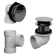 Plumber's Pack Tip-Toe Bathtub Leg Drain Assembly with No-Hole Overflow and Sch. 40 PVC Elbows