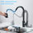 Stainless Steel Kitchen Sinks Pull Down Sprayer Pull Out Faucet W/Soap Dispenser