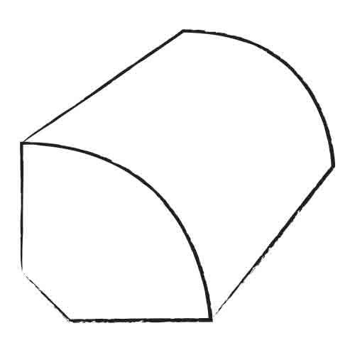 0.75'' W x 78'' L Quarter Round, Natural