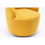 25,4 po Fauteuil jaune avec dossier rembourré et base en métal-219483339