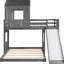 Lit mezzanine en bois avec attrait Playhouse