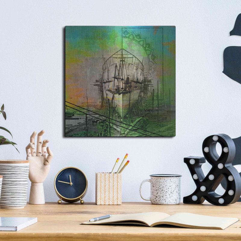 «Ship Builders» par Elena Ray, H 12 po x l 12 po