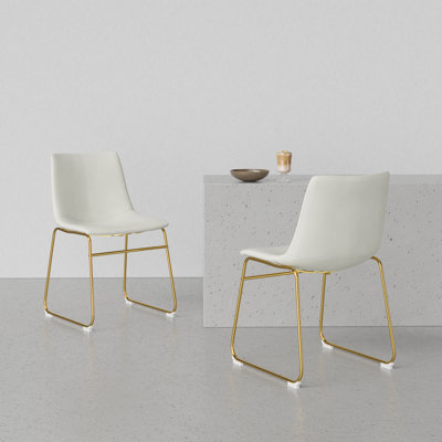 Chaise d'appoint en cuir Nia Vegan