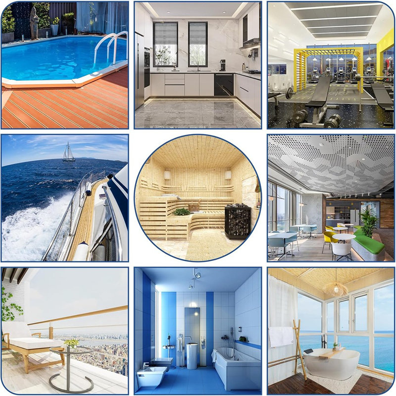 Carreaux de sol modulaires en PVC emboîtables - Tapis antidérapants doux pour le drain, la piscine, la douche, le patio, le balcon, la salle de bain, la cuisine, la cour