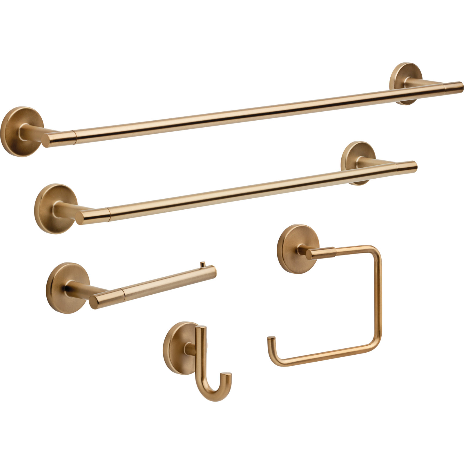Trinsic Square Open Towel Ring, Champagne Bronze
