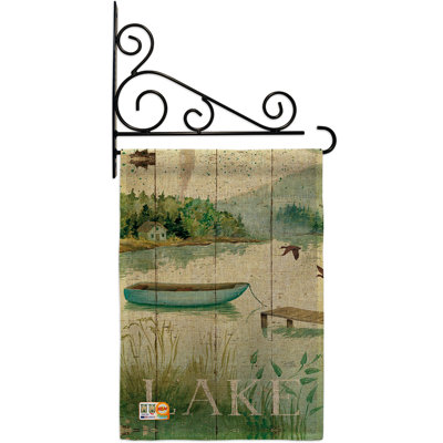 Double Sided 18.5'' H x 13'' W Burlap Garden Flag