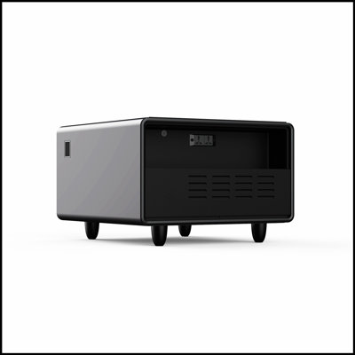 Modern Smart Side Table with Built-in Fridge, Wireless Charging, and Temperature Control for Ultimate Convenience