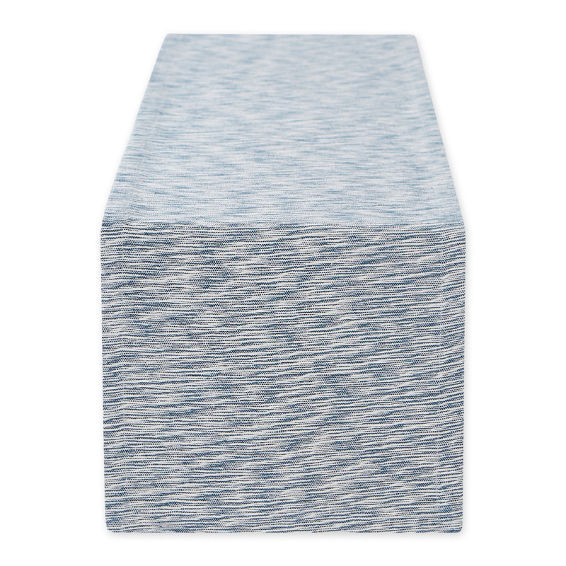 Amiree Runner Cotton Table Runnner, Blue