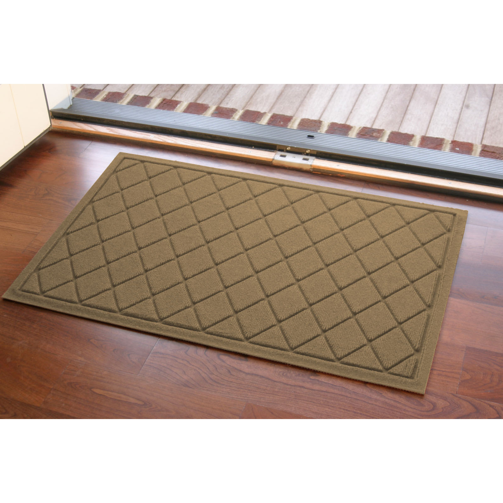 WaterHog Non-Slip Indoor/Outdoor Doormat, Camel, Rectangle 24" x 36"