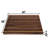 CONSDAN Wood Cutting Board, Black Walnut-88086408