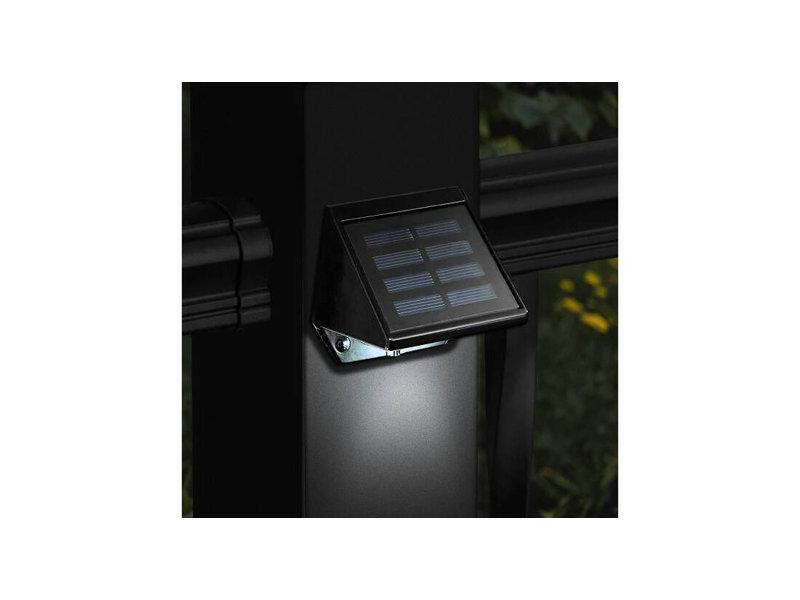 14B2AA33F6324B63965216F49A5840BA Applique murale et de terrasse en aluminium noir, Noir